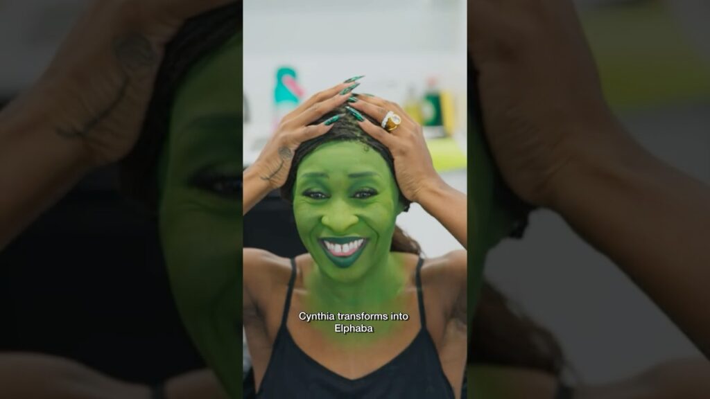 Cynthia turns into Elphaba from Wicked movie