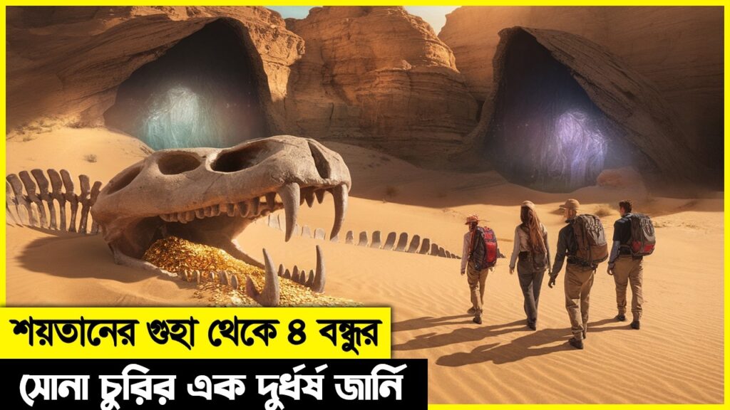 শয়তানের গুহা থেকে ৪ বন্ধুর সোনা চুরির এক দুর্ধর্ষ অভিযান! movie explain in bangla