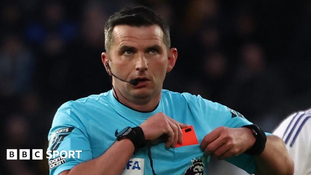 Michael Oliver: Police investigating abuse towards referee after Myles Lewis-Skelly red card, says PGMOL