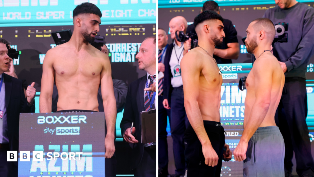 Boxing: Adam Azim & Sergey Lipinets make weight at second attempt