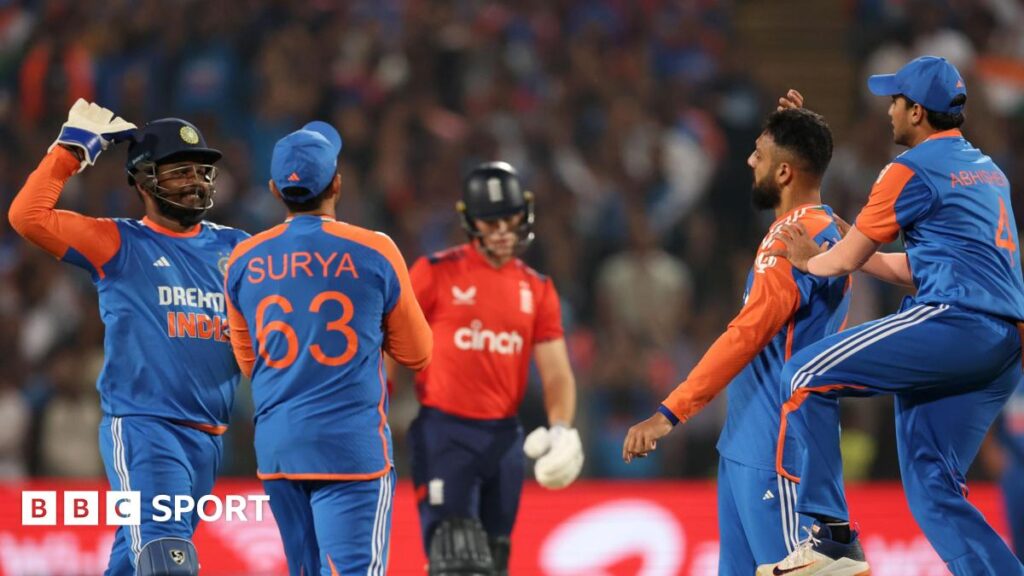 India vs England: Hosts win tense fourth T20 to seal series in Pune