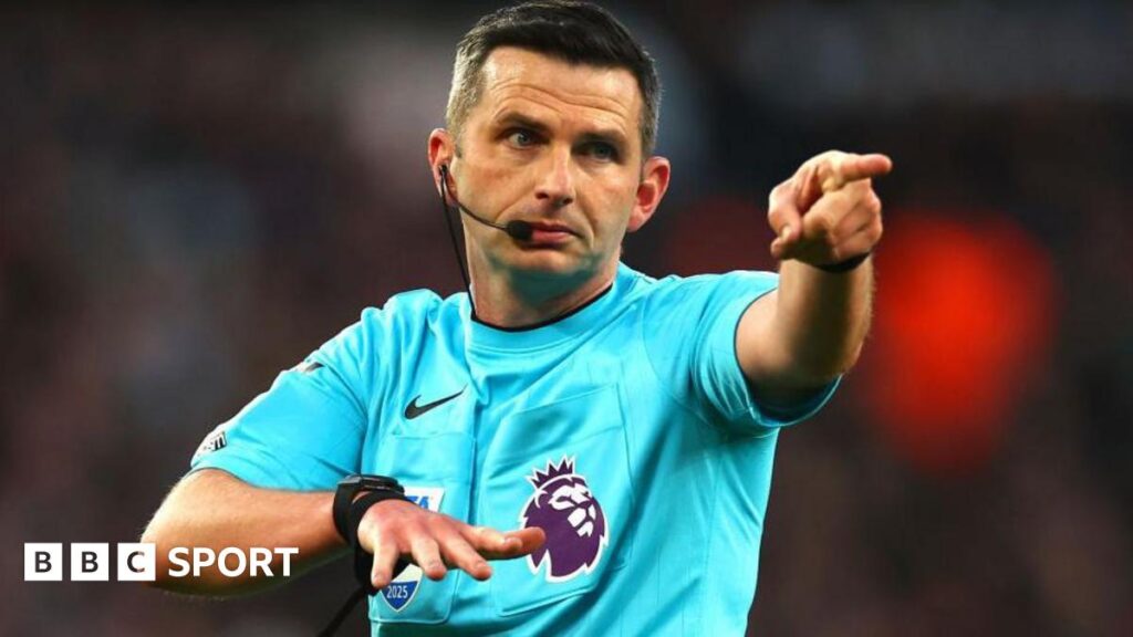 Michael Oliver to referee Ipswich v Southampton in Premier League this weekend