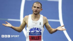 George Mills wins British indoor 3,000m title with championship record