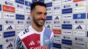 Leicester 0-2 Arsenal: Mikel Merino on makeshift striker heroics