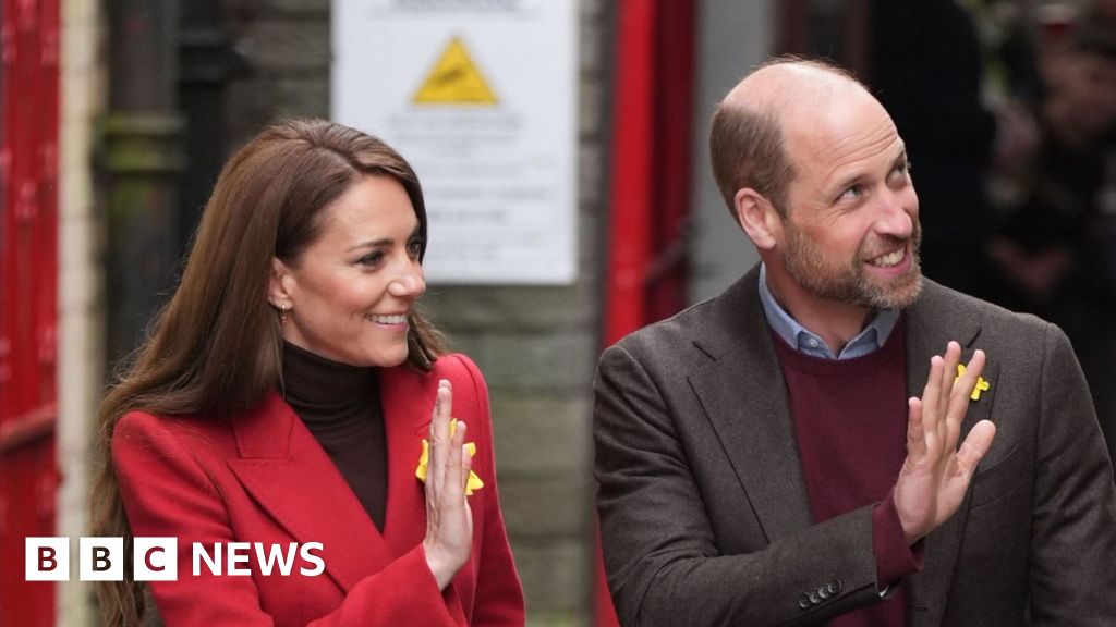 Prince and Princess of Wales visit Pontypridd after flooding