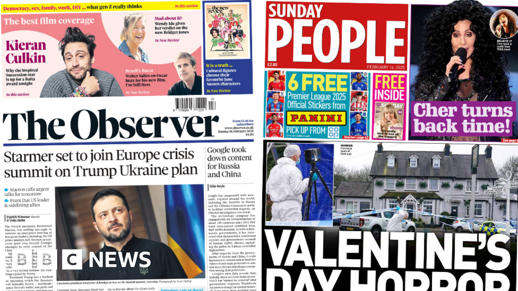 'Valentine's Day horror' and 'Europe crisis summit'