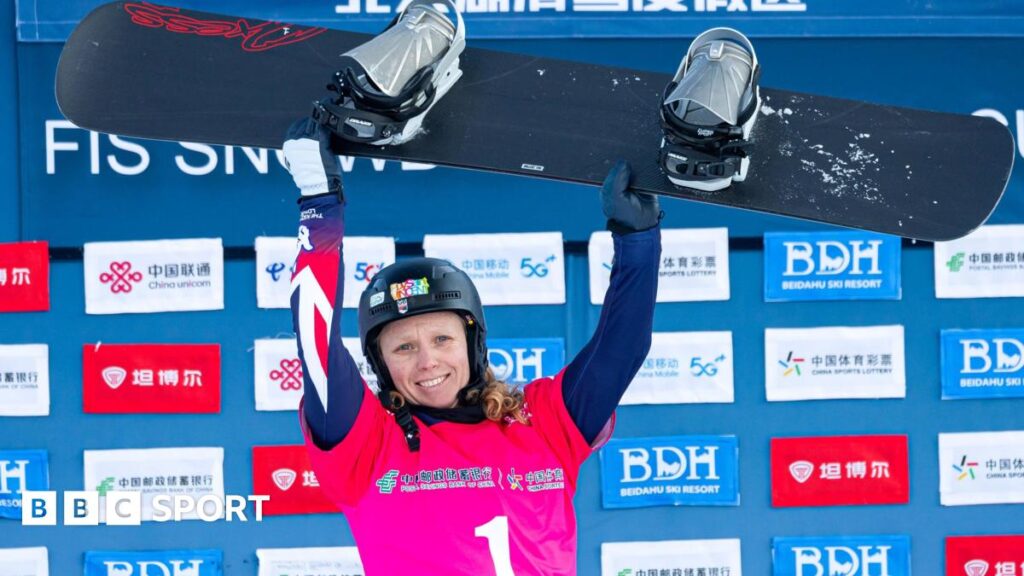 Snowboard Cross World Cup: Charlotte Bankes wins second gold in China