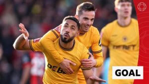 FA Cup: Matheus Cunha goal draws Wolves level at Bournemouth