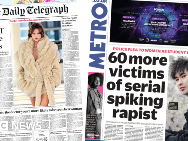 ‘Trump turns off Ukraine missiles’ and ‘serial spiking rapist’