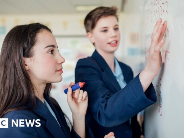 Girls in England lag behind boys in maths and science study