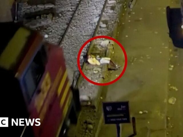 Lucky escape for man hit by Peru train