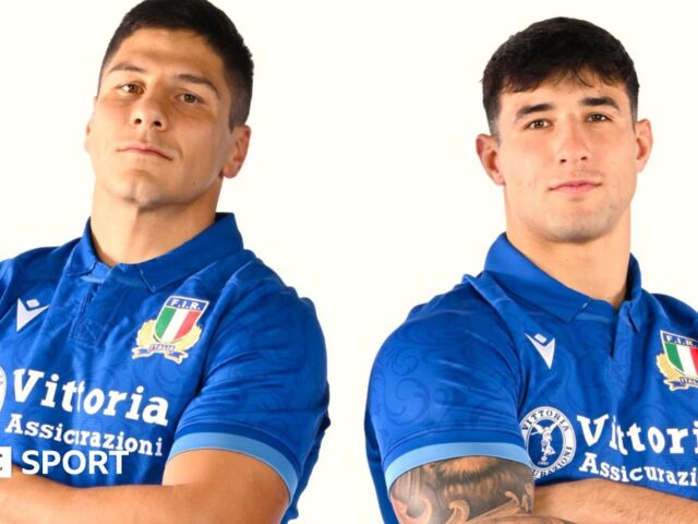 England v Italy: Tommaso Menoncello and Juan Ignacio Brex