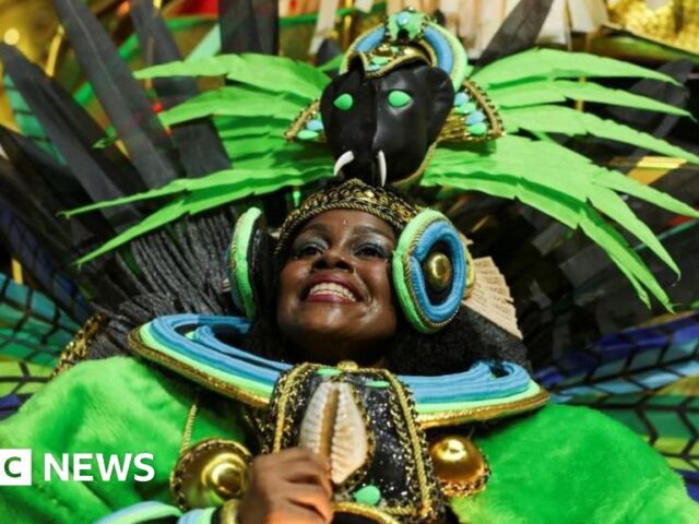 Flames, feathers and fangs feature in spectacular parade