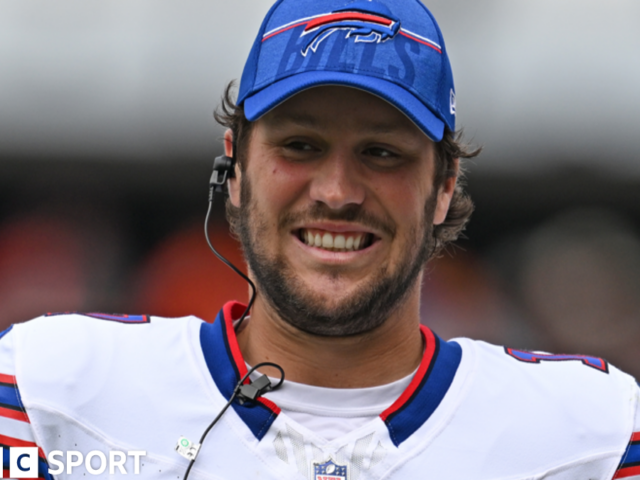 Josh Allen: Buffalo Bills quarterback agrees contract extension worth up to $330m (£255m).