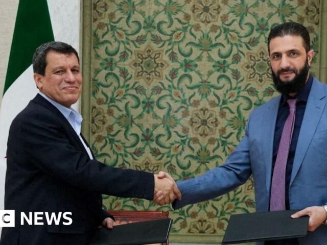 Kurdish-led SDF agrees to integrate with government forces