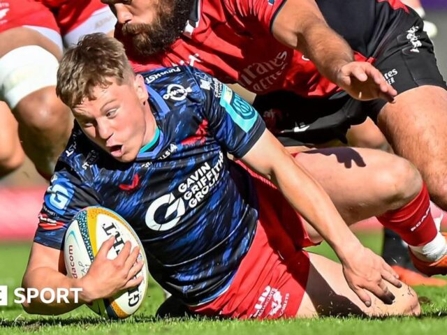 United Rugby Championship: Scarlets boost play-off hopes with 32-19 win at Lions