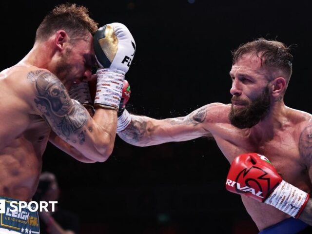Cacace v Wood: Belfast fighter wins bout with ninth-round TKO