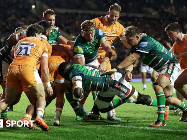 Premiership: Leicester 44-34 Sale – Tigers fight back for crucial win over Sharks
