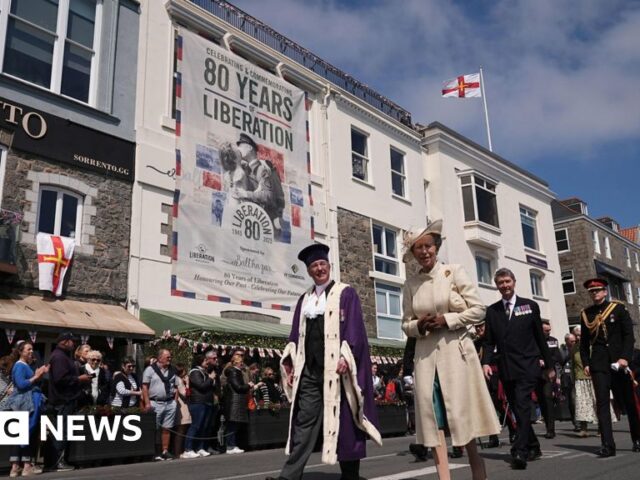 Princess Anne visits Guernsey for Liberation Day