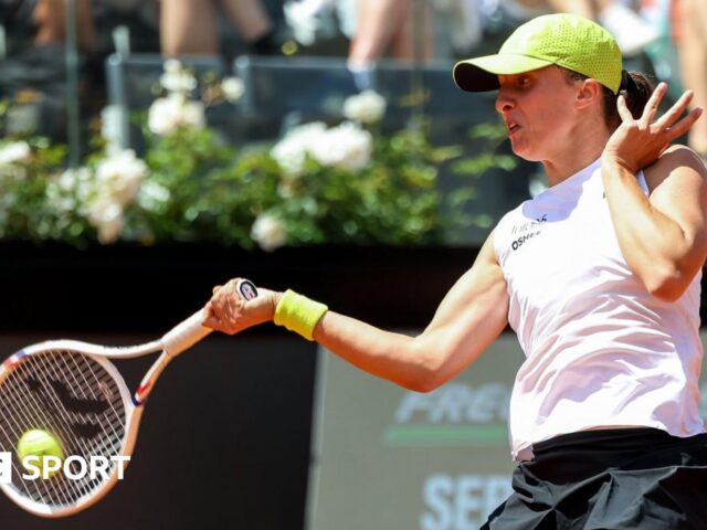 Italian Open: Danielle Collins beats Iga Swiatek in third round