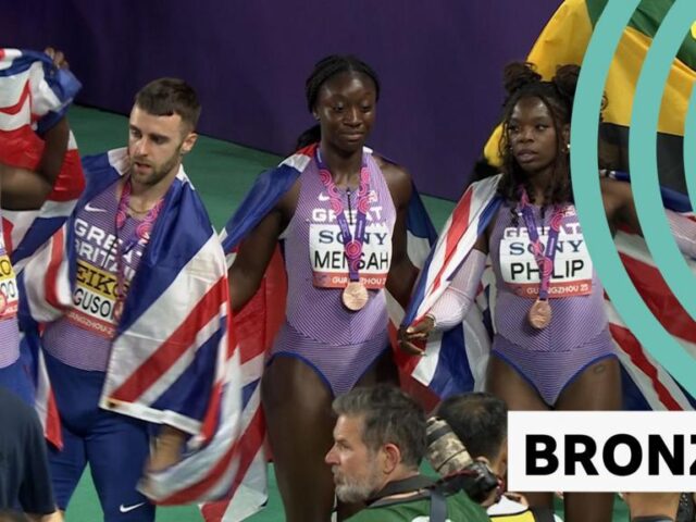 GB take bronze in first ever mixed 4x100m relay world final