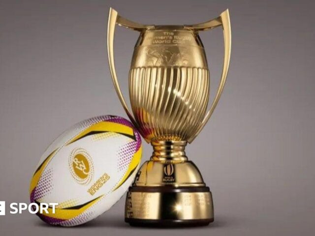 Women’s Rugby World Cup: New trophy unveiled for 2025 tournament