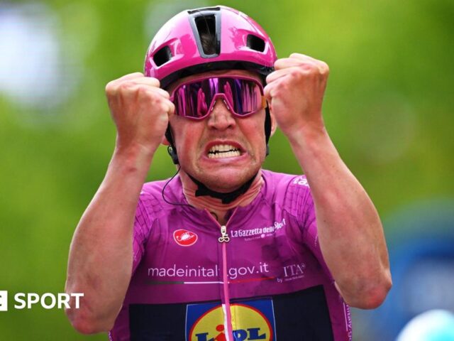 Giro d’Italia 2025: Mads Pedersen wins stage three to reclaim lead from Primoz Roglic