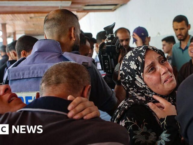 Three journalists among five killed in Israeli strike on Gaza hospital