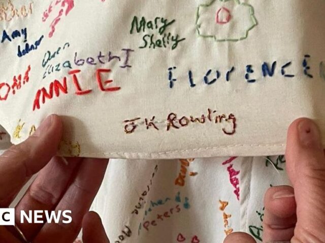 National Trust cover up tampered artwork in Derbyshire featuring JK Rowling