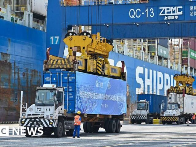 Tariffs prompt record plunge in US imports, cutting trade deficit